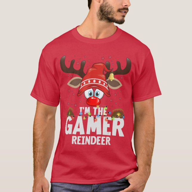Camiseta Christmas Matching Imhe Gamer Rein girl (Anverso)