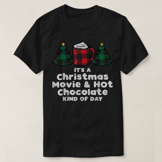 Camiseta Christmas Movies Hot Chocolate Xmas PJs Pajamas Me (Diseño del anverso)