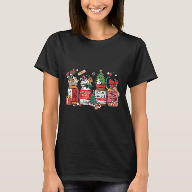 Camiseta Christmas Nurse Funny Peppermint Mocha Profol Er E (Anverso)