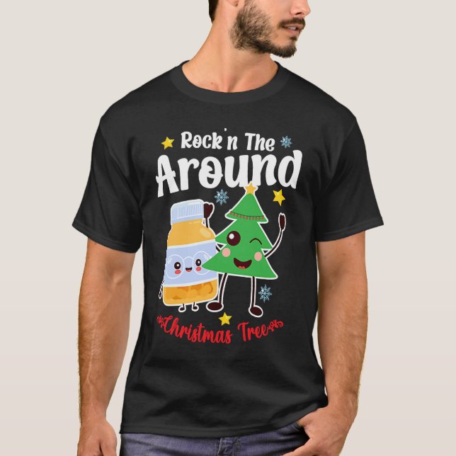 Camiseta Christmas Nurse Roc'n Around The Christmas Tree NI (Anverso)