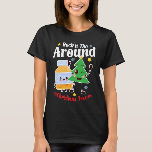 Camiseta Christmas Nurse Roc'n Around The Christmas Tree NI (Anverso)