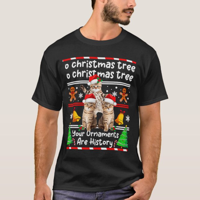 Camiseta Christmas Oh Christmas Tree Your Ornaments Are His (Anverso)