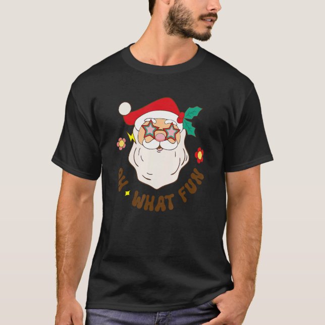 Camiseta Christmas Oh What Fun Christmas Tree Xmas Pajama P (Anverso)