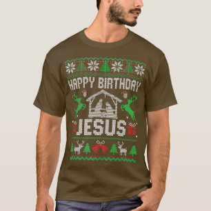 Camiseta Christmas Outfit Happy Birthday Jesus Holiday Ugly