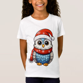 Camiseta Christmas Owl – Holiday T-Shirt for Kids and Teens