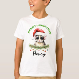 Camiseta Christmas Oz Animals Sugar Glider Fam Matching Boy