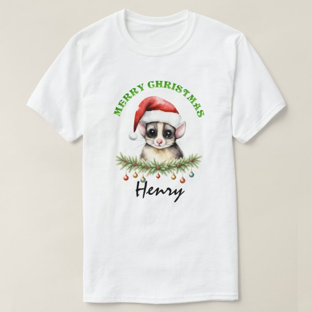 Camiseta Christmas Oz Animals Sugar Glider Fam Matching Men (Diseño del anverso)