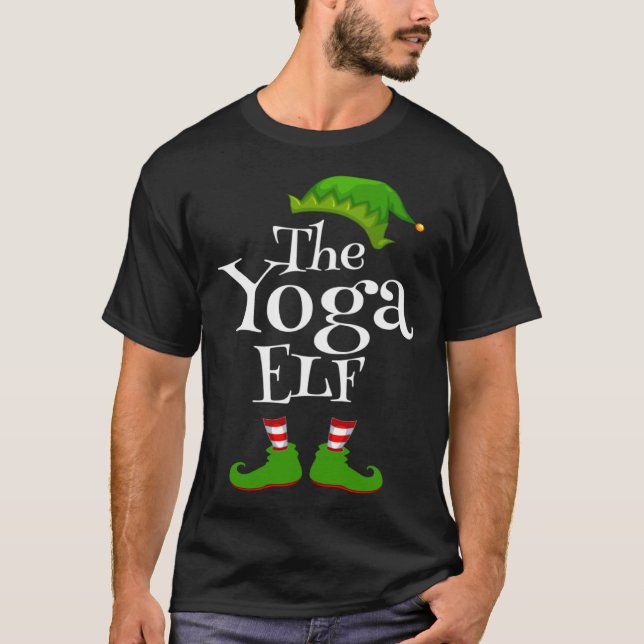 Camiseta Christmas Party Yoga Elf Graphic (Anverso)