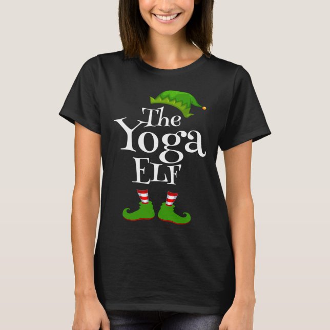 Camiseta Christmas Party Yoga Elf Graphic (Anverso)