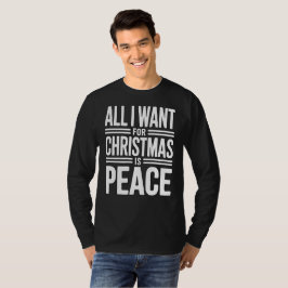 Camiseta Christmas Peace Quote