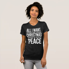 Camiseta Christmas Peace Quote