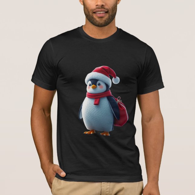 Camiseta Christmas penguin (Anverso)