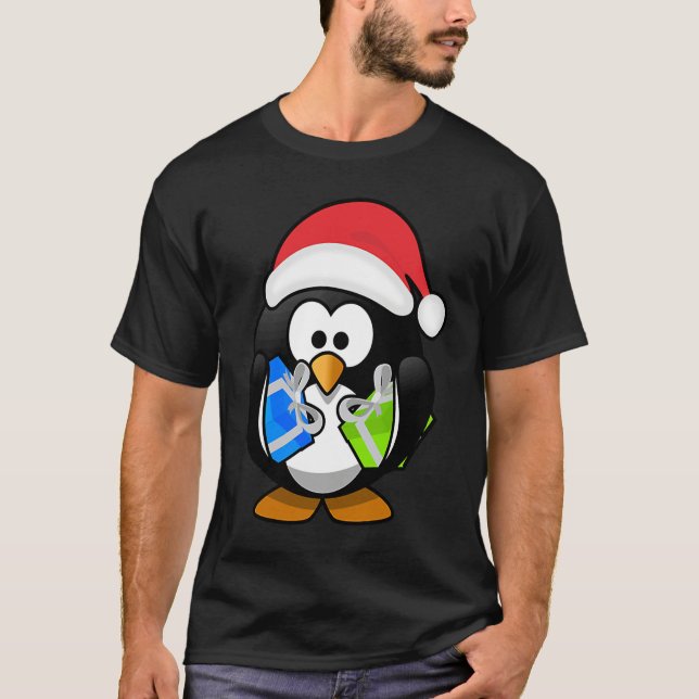 Camiseta Christmas Penguins Live Lights for the Holiday Squ (Anverso)