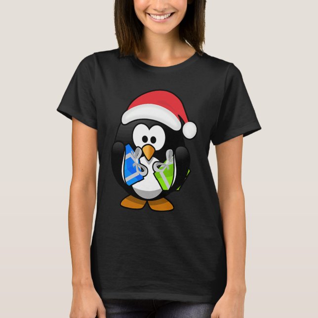Camiseta Christmas Penguins Live Lights for the Holiday Squ (Anverso)