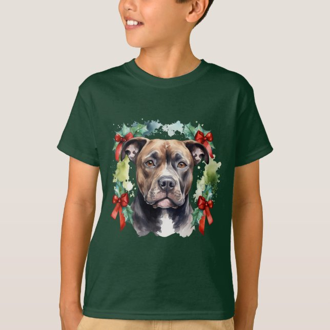 Camiseta Christmas Pitbull (Anverso)
