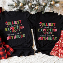 Christmas Pregnancy Announcement Matching Couple
