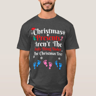 Camiseta Christmas Presents Triplets Pregnancy Boys Xmas Ho