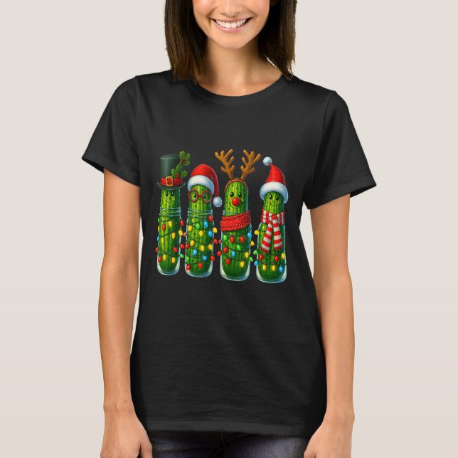 Camiseta Christmas Pun Ckle Lights Funny Vegetable Holiday  (Anverso)
