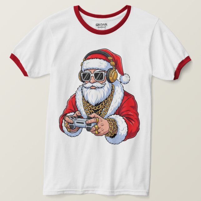 Camiseta Christmas Ringer T-Shirt (Anverso del diseño)