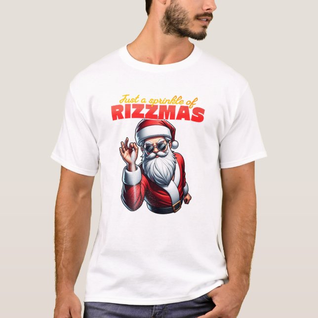 Camiseta Christmas Rizz Meme Rizzmas Spirit T-Shirt (Anverso)