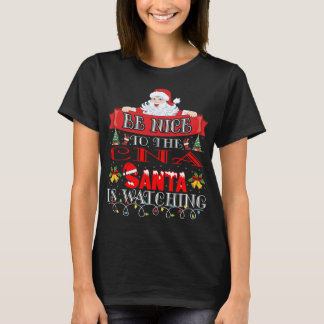 Camiseta Christmas Santa Claus CNA Gift