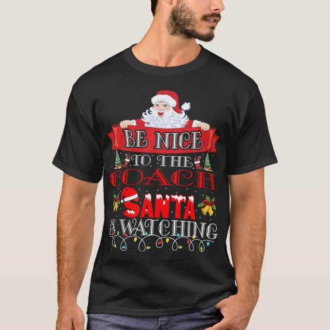 Camiseta Christmas Santa Claus Coach Gift  (Anverso)