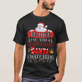 Camiseta Christmas Santa Claus Collector Agent Gift