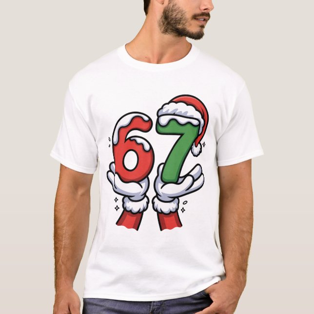 Camiseta Christmas Santa Hands Fun (Anverso)