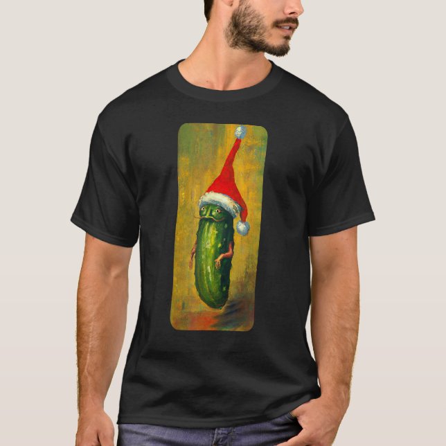 Camiseta Christmas Santa Pickle is So Fun and Delicious (Anverso)