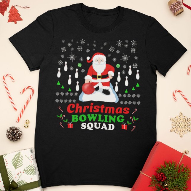 Camiseta Christmas Santa's Bowling Squad (Subido por el creador)