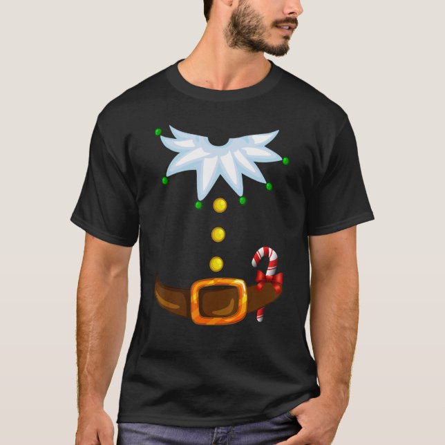 Camiseta Christmas Santa's Elf Costume Family (Anverso)