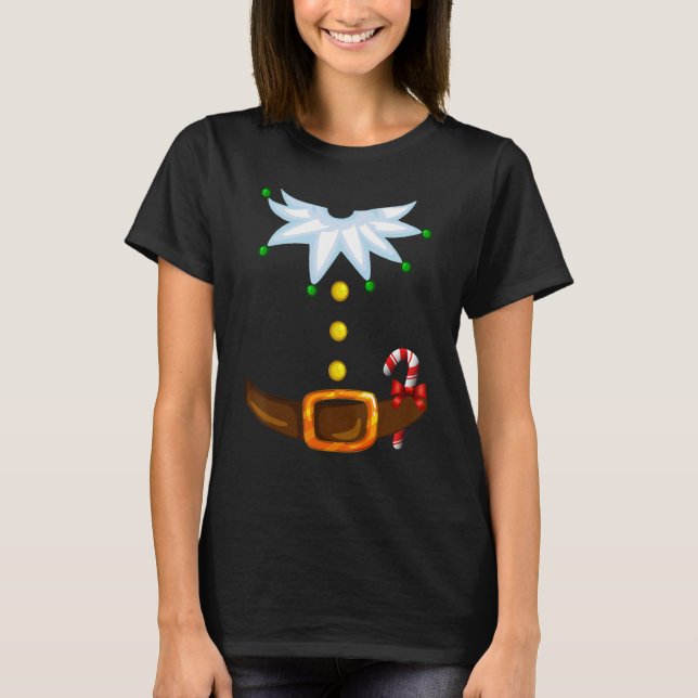 Camiseta Christmas Santa's Elf Costume Family (Anverso)