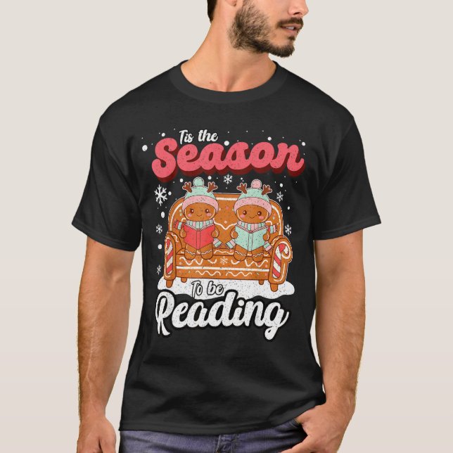Camiseta Christmas School Teacher Retro Librarian Groovy Xm (Anverso)