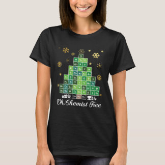 Camiseta Christmas Science Chemist Tree Periodic Table Xmas