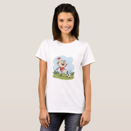 Camiseta Christmas Sheep playing soccer