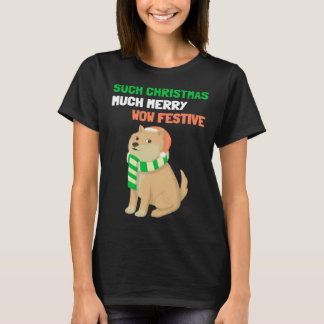 Camiseta Christmas  Shiba Inu Doge Memes