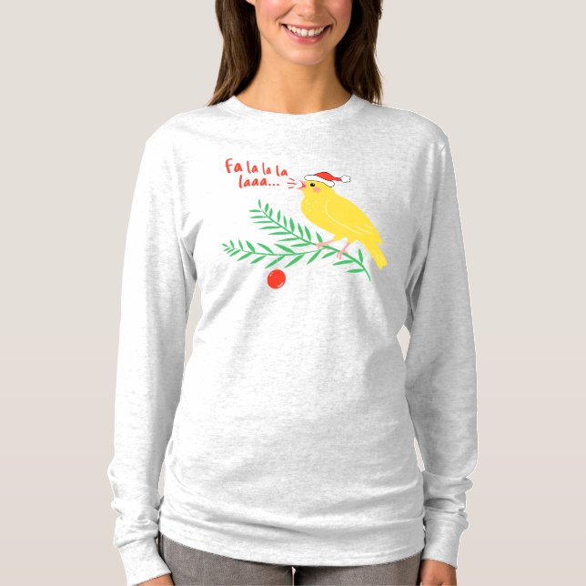 Camiseta Christmas Singing Canary (Anverso)