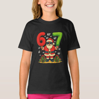 Camiseta Christmas Six Seven Santa Claus 6 7 Funny Gen Z 