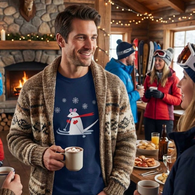 Camiseta Christmas Ski Mouse Funny Apres Ski Party (Subido por el creador)