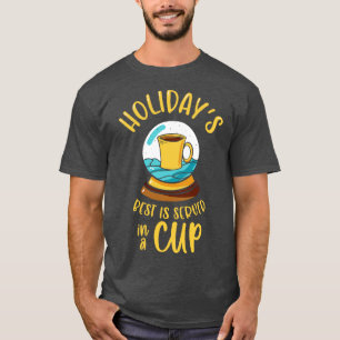 Camiseta Christmas Snow Globe Coffee 