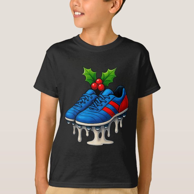 Camiseta Christmas Soccer Cleats Ice Cream Drip Xmas  (Anverso)