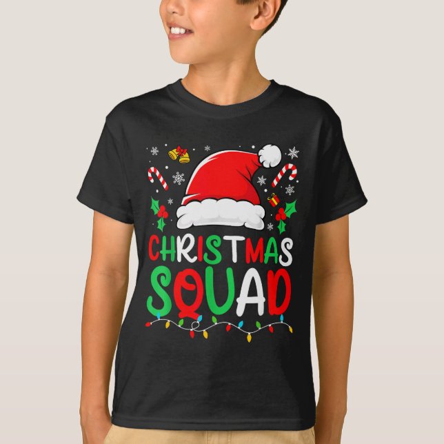 Camiseta Christmas Squad Family Group Matching Christmas Pa (Anverso)