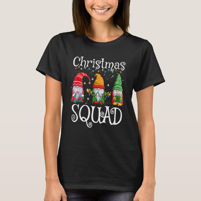 Camiseta Christmas Squad Family Matching Gnomes Pjs Xmas Bo (Anverso)