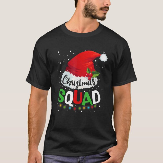 Camiseta Christmas Squad Family Matching Pajamas Xmas (Anverso)