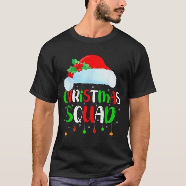 Camiseta Christmas Squad Matching Family Group Santa Xmas P (Anverso)