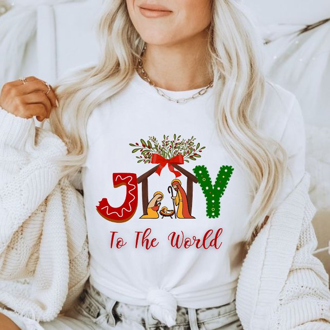 Camiseta christmas t-shirt joy to the world (Subido por el creador)