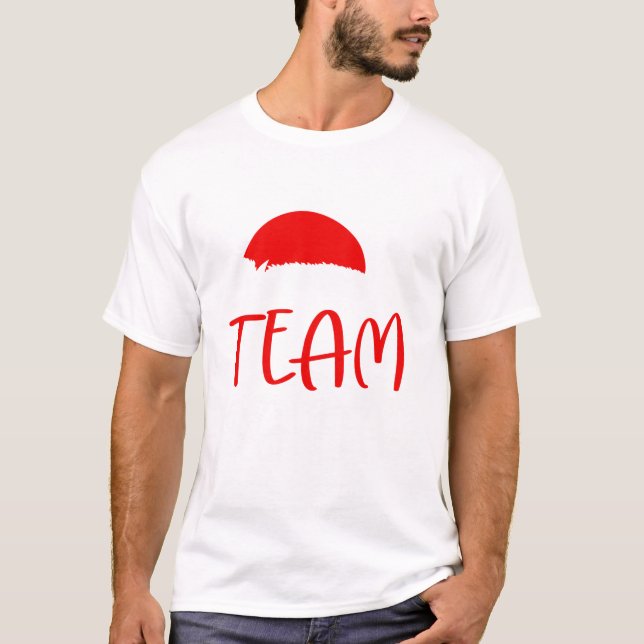 Camiseta Christmas Team Santa Matching (Anverso)