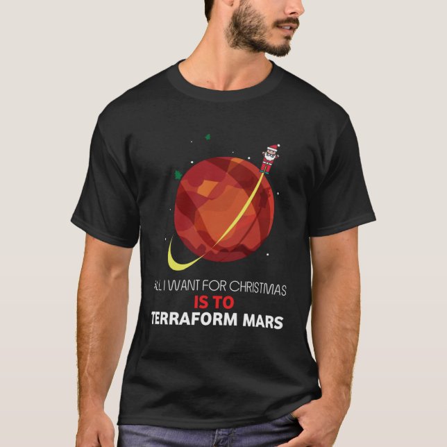 Camiseta Christmas Terraforming Mars  Christmas Board game  (Anverso)