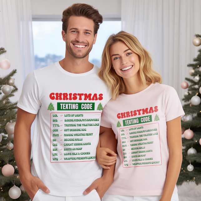 Camiseta Christmas Texting Code  (Subido por el creador)