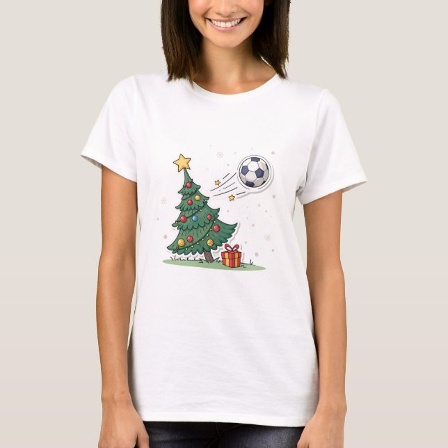 Camiseta Christmas tree and soccer (Anverso)